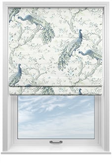Laura Ashley Belvedere, Midnight - Twist&Fit Roman Blind